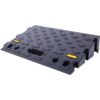 Heavy Duty Plastic 4" High Portable Automotive Curb Ramp For Cars & Wheelchairs Interlocking Design - Black - Image 6