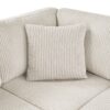 Oversized Sectional Sofa U Shaped Sofa With Chaise Lounge And 3 Soft Throw Pillows - Light Gray - Image 16