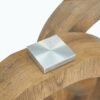 Modern Style Glass Top Coffee Table With Base Suitable For Living Rooms And Lounge Areas - Natural Wood - Image 16