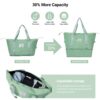 Luggage Set Of 5 Pieces, Expandable Hard Pc Luggage Set With Tsa Lock For Rotating Wheels, Lightweight Rolling Luggage - Light Green - Image 4