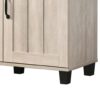 Corby - Oak Finish 3 - Door Shoe Cabinet - Dusty Gray - Image 2