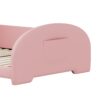Twin Size Upholstered Rabbit-Shape Princess Bed, Twin Size Platform Bed With Headboard And Footboard - Pink - Image 10