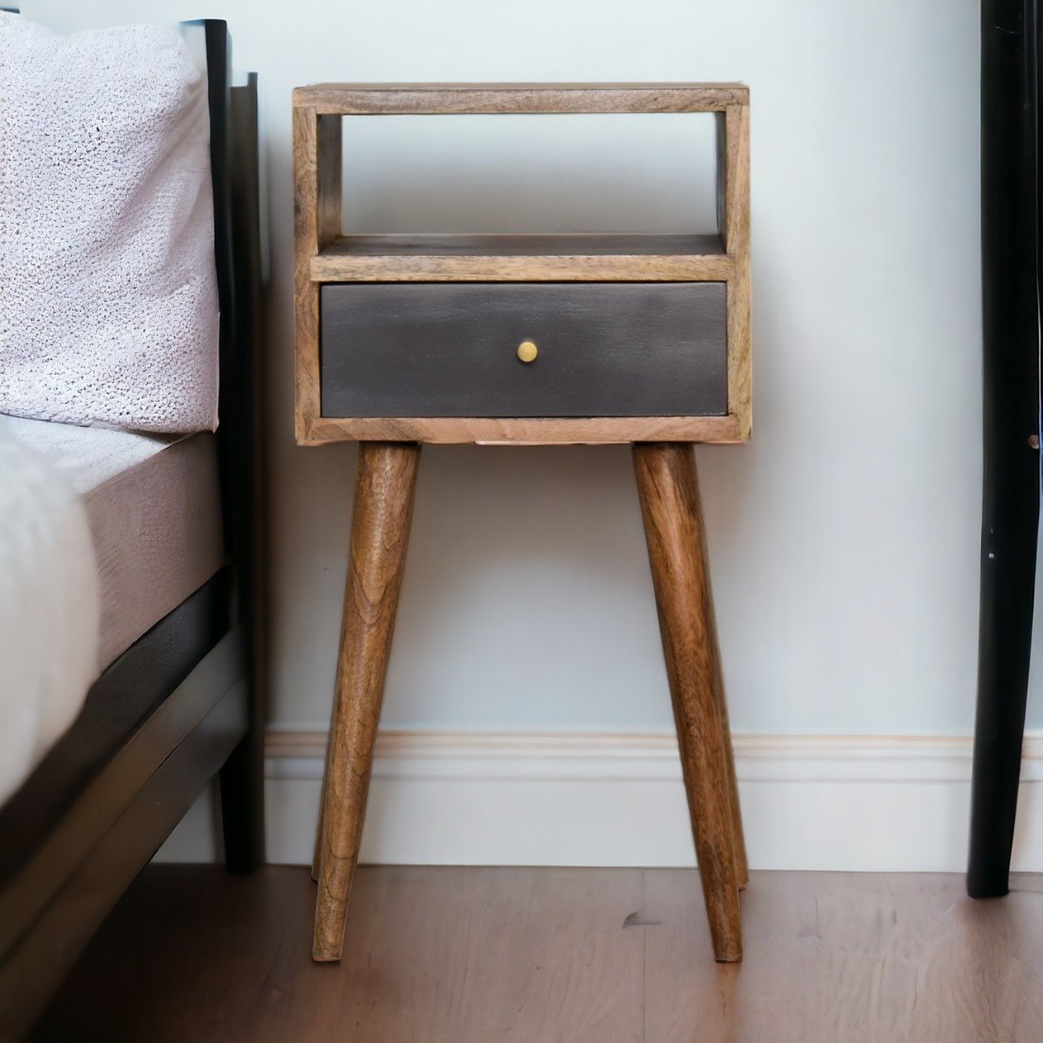 Mini Painted Bedside Table - Slate - Image 13
