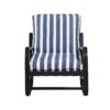 Asa - Outdoor Sling Chair With Reversible Cushions And Stripe Fabric - Blue / White Stripes - Image 4