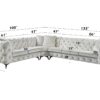 Atronia - Sectional Sofa With 4 Pillows - Beige - Image 8