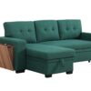 3 Piece Upholstered Sectional - Green - Image 9