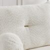 Lamb's Wool 2 Seater Cushion Sofa Comfortable Sofa For Living Room Bedroom And Other Casual Spaces Lamb's Wool Sofa With 2 Cushions And 2 Ball Pillows (Set of 2) - Beige - Image 17