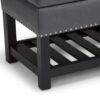 Lomond - Storage Ottoman Bench - Stone Gray - Image 4