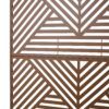 Freestanding Decorative Privacy Screen For Deck Balcony Patio, Metal Privacy Screen - Brown - Image 10