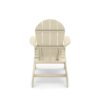 Adirondack Chair Premium HDPE Poly Lumber For Pool, Patio, And Garden Elegance - Beige - Image 2