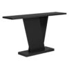 Console Table With V Shape Base / Natural Wood Veneer, Sculptural Entryway Accent - Black - Image 6