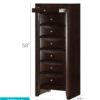 Marilla - 7 Drawer Lingerie Chest - Cappuccino - Image 6