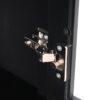 Freestanding Tall Bathroom Cabinet With Adjustable Shelves, Drawers, Soft Close Glass Doors - Black - Image 14