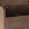 Connaught - Entryway Storage Bench - Rustic Natural Aged Brown - Image 4