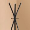 Coat Rack, Hall Tree, Free Standing, 3 Hooks For Entryway, Contemporary & Modern - Black - Image 4