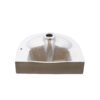 Wall Mounted Bathroom Sink With Towel Bar And Faucet - White / Black - Image 10