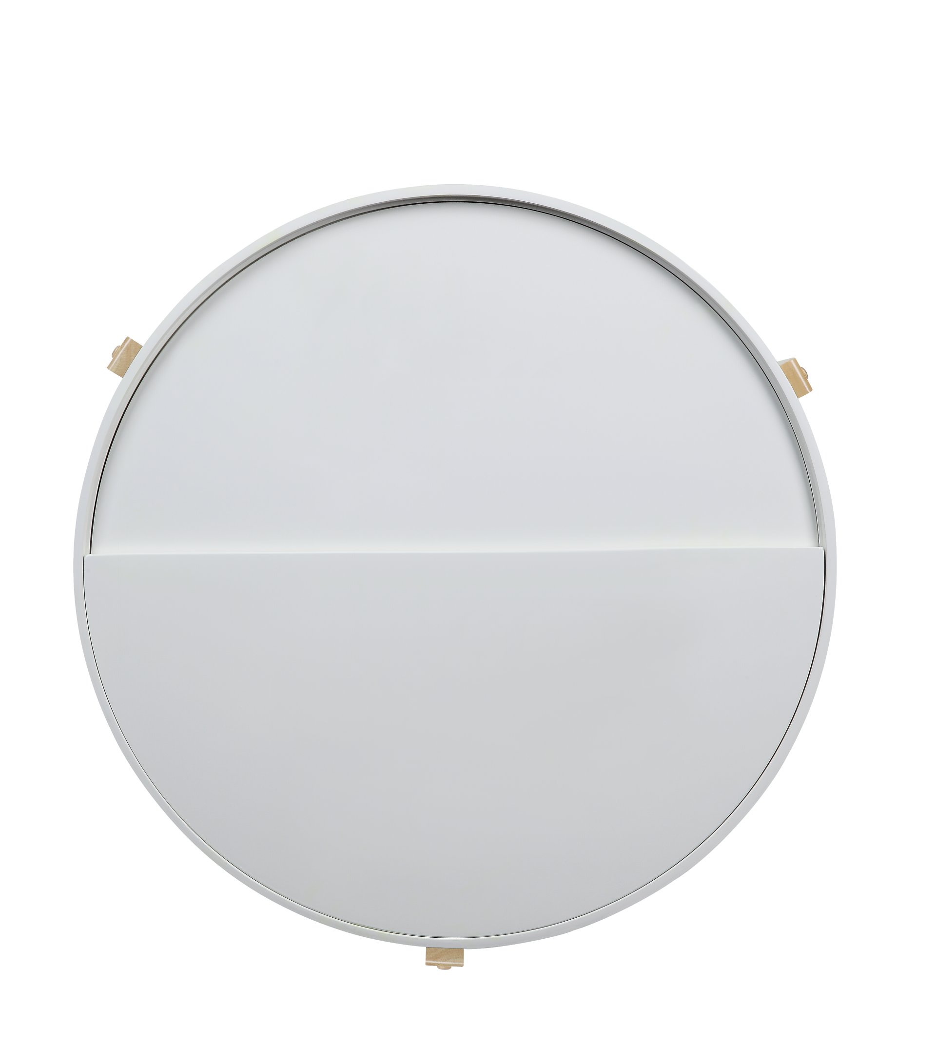 Bodfish - Round Coffee Table - White / Natural - Image 5
