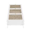 Modern Rattan 3 Door Shoe Rack Cabinet For Entryway Freestanding White Storage Unit In Particle Board - White - Image 17