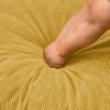 Convertible Sleeper Sofa Bed With Reversible Chaise And Storage - Yellow - Image 8