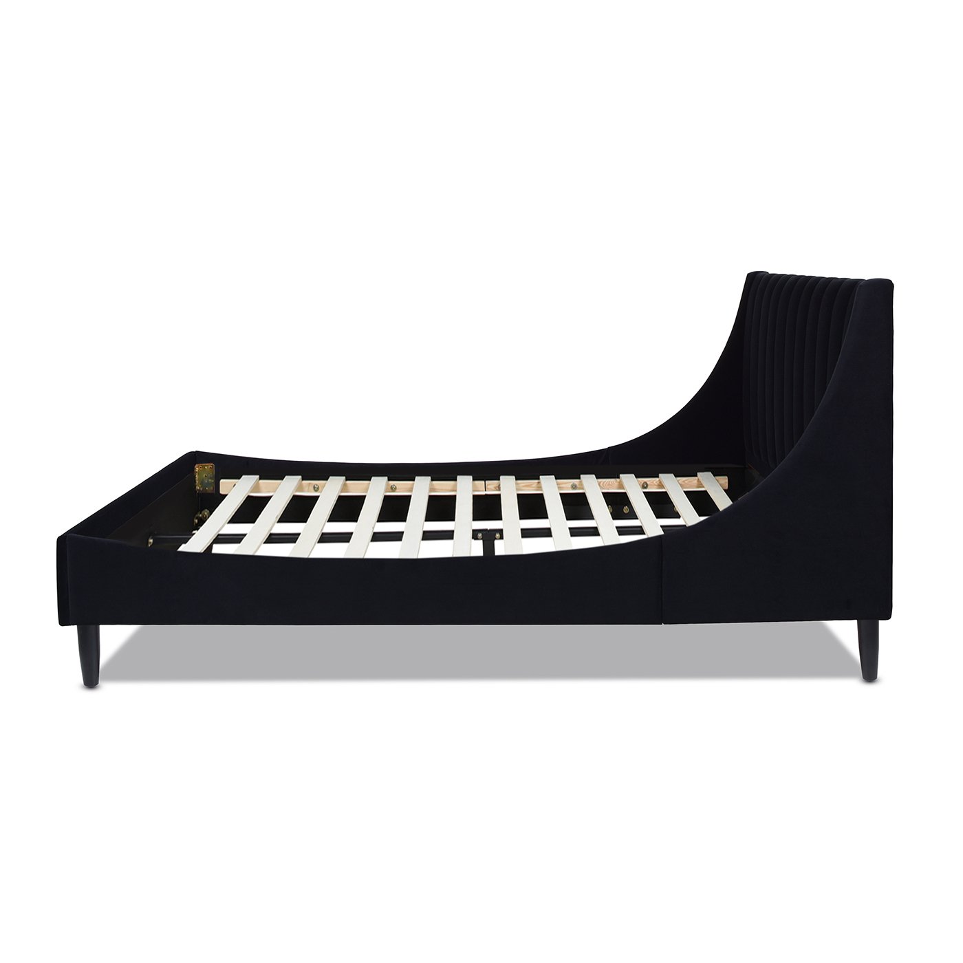 Aspen - Queen Vertical Tufted Headboard Platform Bed Set - Anthracite Black - Image 10