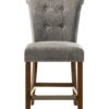 Auggie - Fabric Counter Height Chair With Nailhead Trim - Gray - Image 4