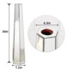 Handmade Glass Floor Vase - Silver - Image 3