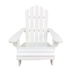 Outdoor Or Indoor Children Adirondack Chair - White