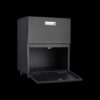 Office Furniture Copier Cabinet 2 Door Steel Copier Stand Mobile Pedestal File Printer Stand - Black - Image 6
