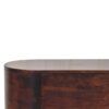 Rounded Lid-Up Blanket Box - Walnut - Image 10