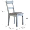 House Marchese - Two Tone Side Chair (Set of 2) - Gray / Pearl Gray - Image 8