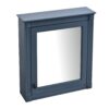 Wall Mounted Bathroom Storage Cabinet With Mirror, Medicine Cabinet With Height Adjustable Shelf, Over The Toilet Space Saver Cabinet - Blue - Image 11