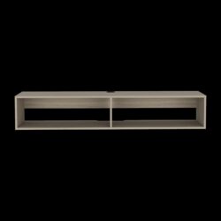 Moore - Floating TV Stand With Cable Management Oak - White Oak