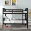 Full Over Full Bunk Bed With Ladder For Bedroom, Guest Room Furniture - Espresso - Image 9