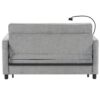 Loveseat Sofa Pull Out Sofa Bed Sleeper Sofa With A Reversible Backrest Cushion, Side Pockets, 2 USB Ports And A Phone Holder For Living Room - Gray - Image 23