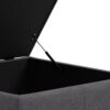 Gabbie - Square Coffee Table Storage Ottoman - Gray - Image 7
