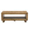 Modern Minimalist Rectangular Coffee Table Measuring Embodies The Simple Charm Of Mid Century Aesthetics, Adding A Touch Of Elegance To Your Living Room - Natural Wood - Image 11