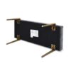 Aria - Upholstered Gold Accent Bench - Gray - Image 6