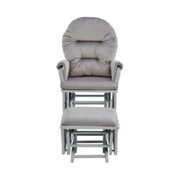 Madison - Glider And Ottoman - Gray