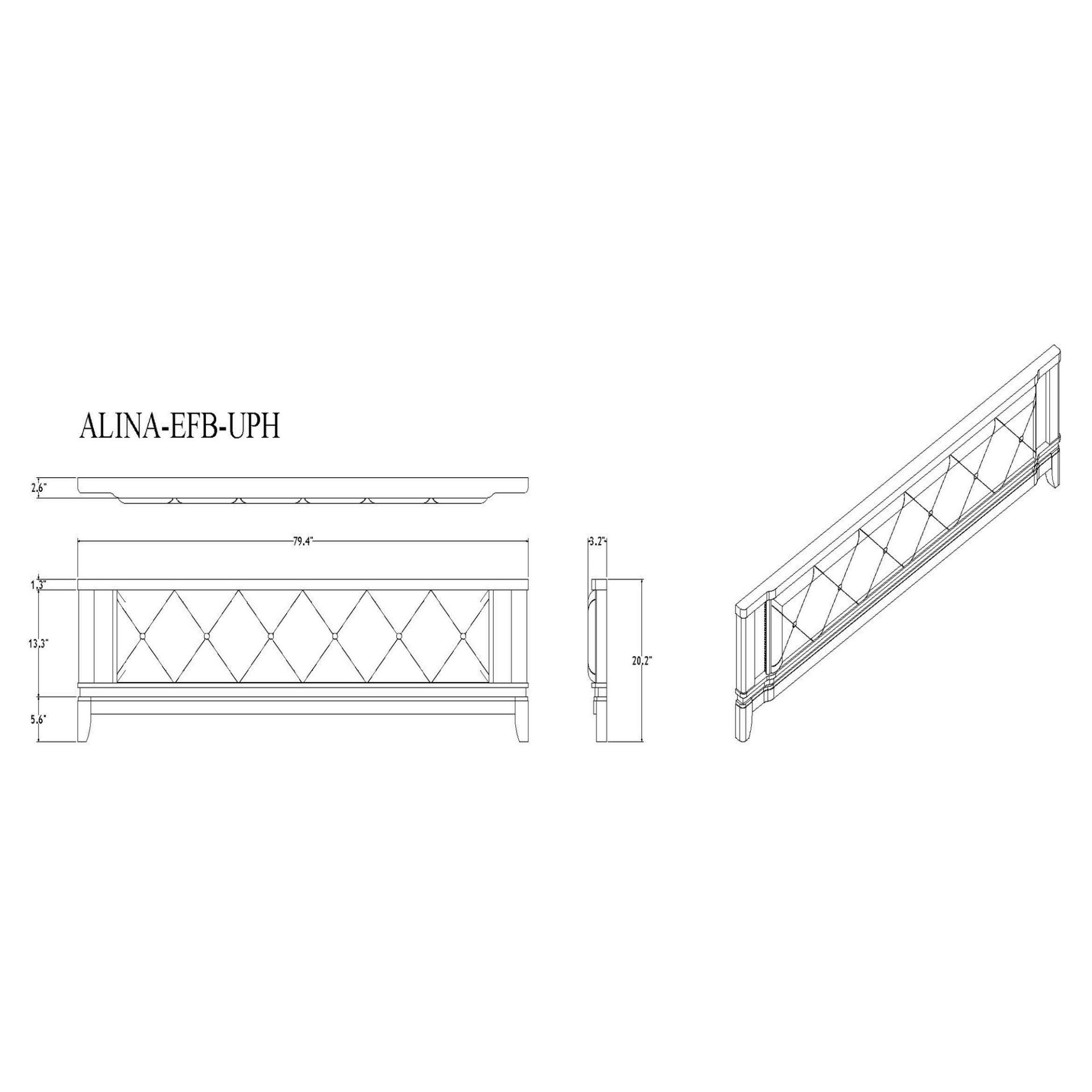 Adalid - King Bed With LED Lights And Tufted Design - White - Image 9