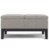 Dover - Multifunctional Lift Top Coffee Table Storage Ottoman - Gray - Image 2