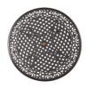 Tranquilius - Outdoor Round Dining Table With Lattice Tabletop, Umbrella Hole And Curved Legs - Bronze - Image 5