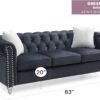 Raisa - Sofa - Black - Image 3