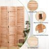 Panel Solid Wood, Folding Room Divider - Natural - Image 10