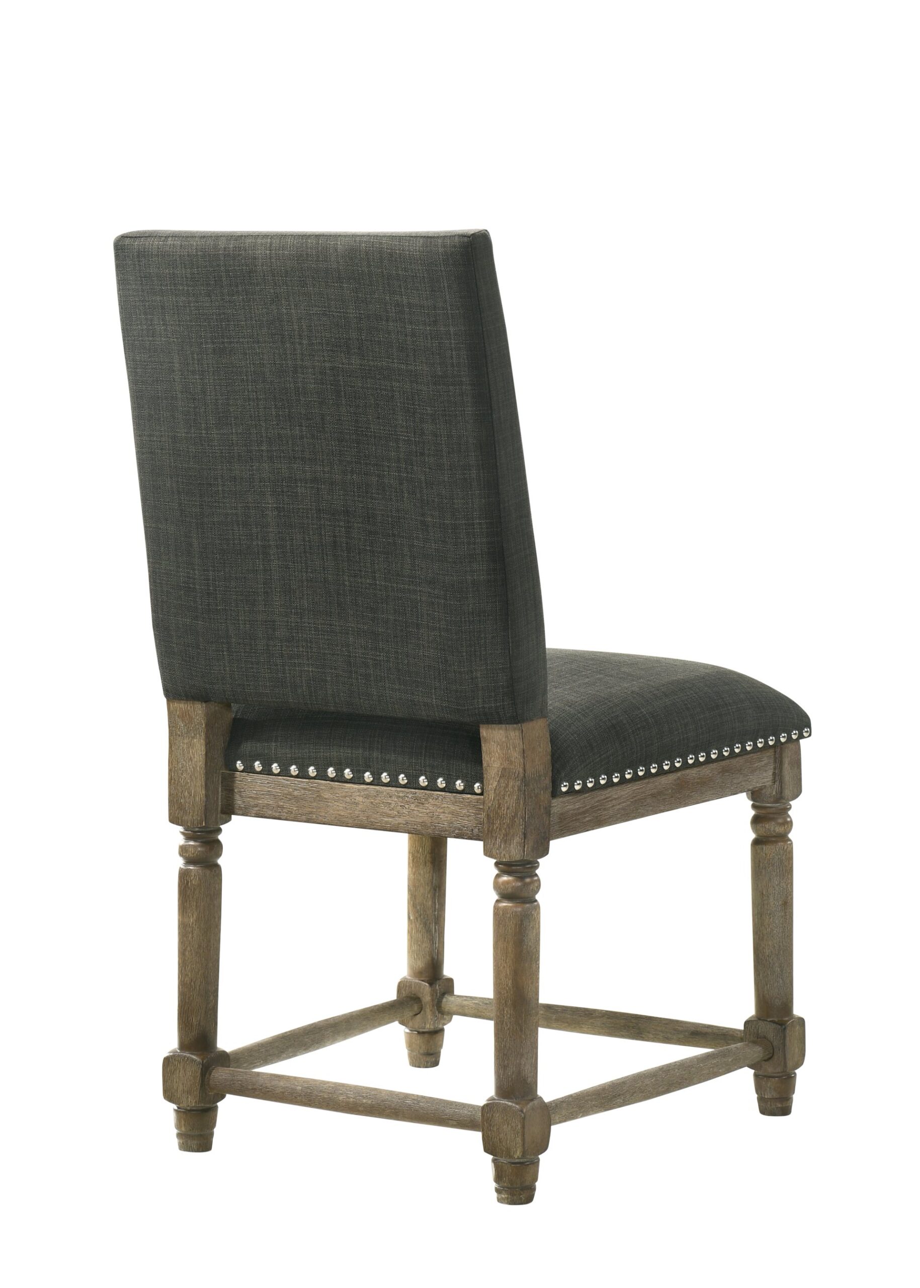 Everton - Fabric Dining Chair With Nailhead Trim (Set of 2) - Gray - Image 3