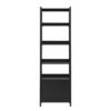 Transitional Narrow Bookshelf With Drawer On Bottom - Black - Image 15
