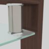 Rectangle Glass Coffee Table, Modern Side Center Tables - Walnut / Clear - Image 7