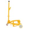 Steel Drum Dolly 55 Gallon Capacity Oil Barrel Mover With Wheels Low Profile Caddy - Yellow - Image 6