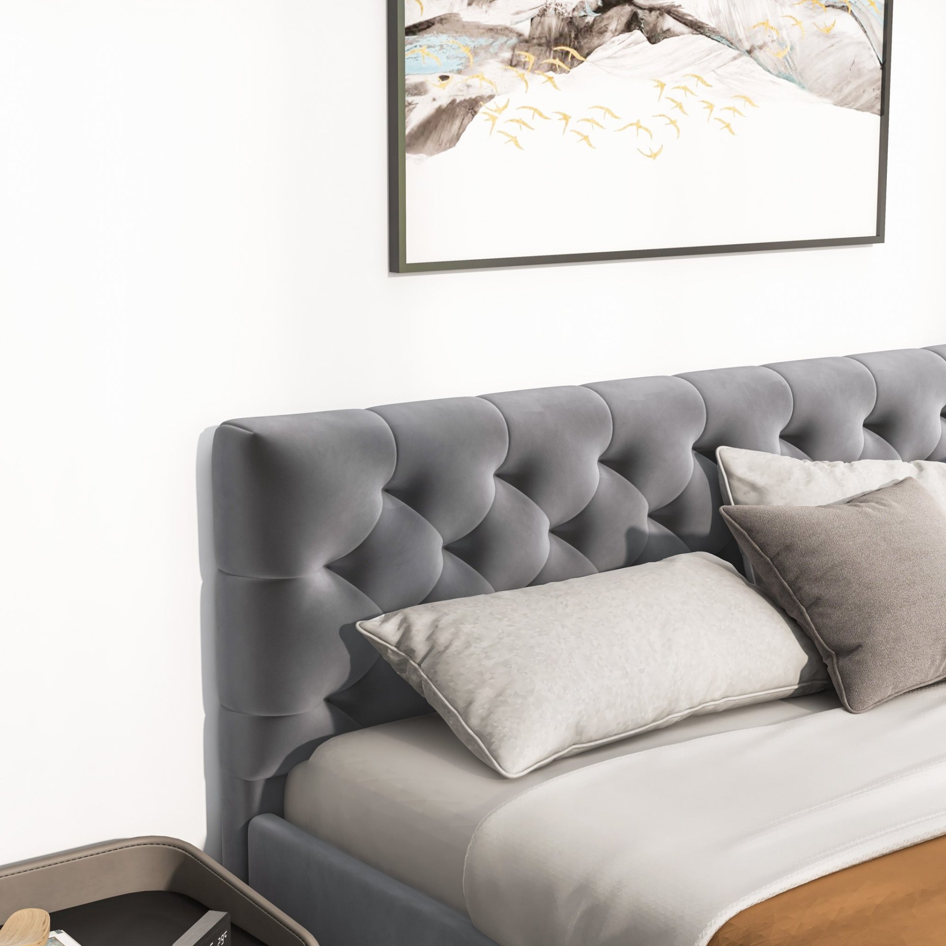 Bailey - King Bed - Dark Gray - Image 12