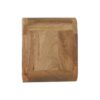 Extra Mini Wall Mounted Curved Nightstand With Open Slot - Brown - Image 2