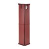 Corner Curio Cabinet With Lights, Adjustable Tempered Glass Shelves, Mirrored Back, Display Cabinet (E26 Light Bulb Not Included) - Cherry - Image 9